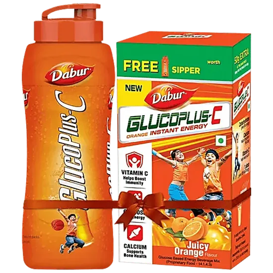 Dabur GlucoPlus-C Orange with Free Sipper - 1kg యొక్క చిత్రం