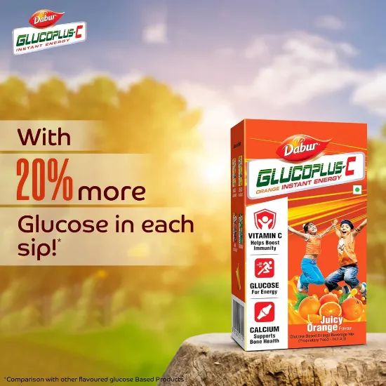 Dabur GlucoPlus-C Orange with Free Sipper - 1kg యొక్క చిత్రం