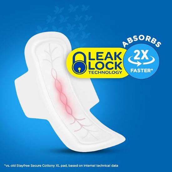 స్టేఫ్రీ సెక్యూర్ కాటనీ  శానిటరీ ప్యాడ్ యొక్క చిత్రం