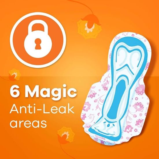 వింగ్స్ (XL) 40 ప్యాడ్‌లతో కూడిన విస్పర్ ఛాయిస్ అల్ట్రా శానిటరీ నాప్‌కిన్ యొక్క చిత్రం