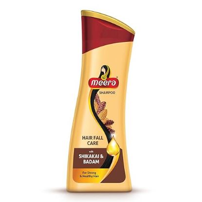 మీరా హెయిర్ ఫాల్ కేర్ షాంపూ | బాదం & షికాకైతో సమృద్ధిగా | జుట్టును బలపరుస్తుంది & పోషిస్తుంది | పారాబెన్ లేని | పురుషులు & మహిళలకు | 180 మి.లీ | ఆరోగ్యకరమైన, బలమైన జుట్టు యొక్క చిత్రం