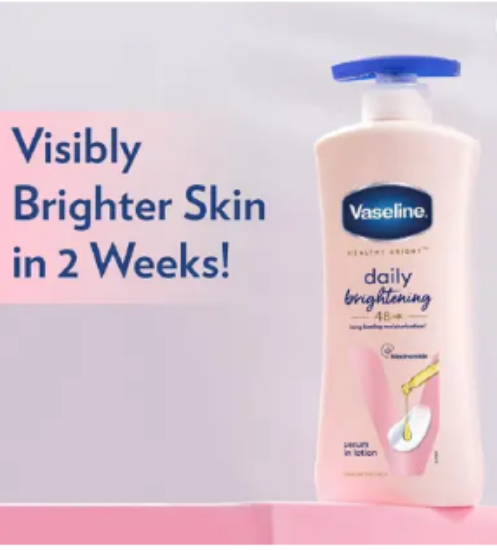 వాసెలిన్ హెల్తీ బ్రైట్ డైలీ బ్రైటెనింగ్ బాడీ లోషన్ (90 మి.లీ) యొక్క చిత్రం