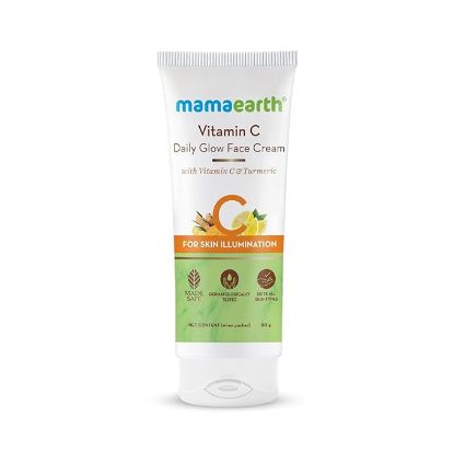 మామఎర్త్ విటమిన్ సి డైలీ గ్లో సన్‌స్క్రీన్ విత్ విటమిన్ సి & పసుపు 50 గ్రా యొక్క చిత్రం