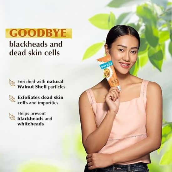 ఎవ్రియుత్ నేచురల్స్ ఎక్స్‌ఫోలియేటింగ్ వాల్‌నట్ స్క్రబ్, 100గ్రా, ట్యూబ్ యొక్క చిత్రం