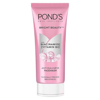 పాండ్స్ బ్రైట్ బ్యూటీ స్పాట్-లెస్ ఫెయిర్‌నెస్ & జెర్మ్ రిమూవల్ ఫేస్‌వాష్ 100 గ్రా యొక్క చిత్రం