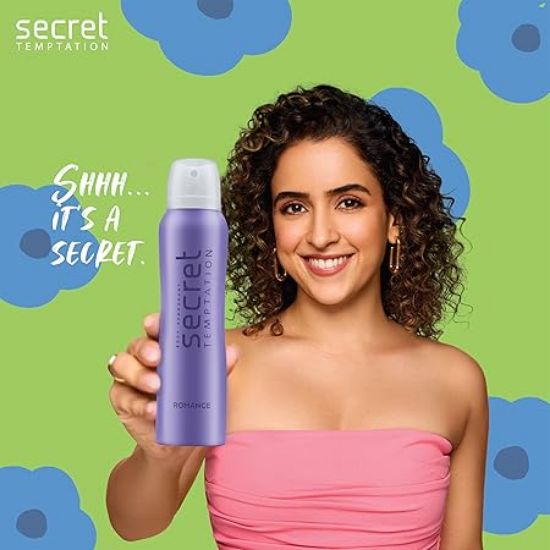 మహిళల కోసం సీక్రెట్ టెంప్టేషన్ డియోడరెంట్ (రొమాన్స్, 225ml) యొక్క చిత్రం
