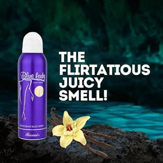 రాససి బ్లూ లేడీ ఫ్రెష్ స్ప్రే 200 ML ప్రతి, స్త్రీ, దుర్గంధనాశని యొక్క చిత్రం