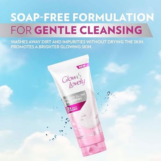 గ్లో & లవ్లీ బ్రైట్ గ్లో ఫేస్ వాష్ 100 గ్రా యొక్క చిత్రం
