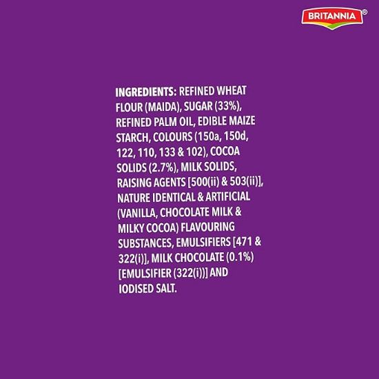 బ్రిటానియా ది ఒరిజినల్ బోర్బన్ - చాక్లెట్ తో క్రీమ్ బిస్కట్ | 150గ్రా | ప్రతి పొరలో చాక్లెట్ రుచి యొక్క చిత్రం