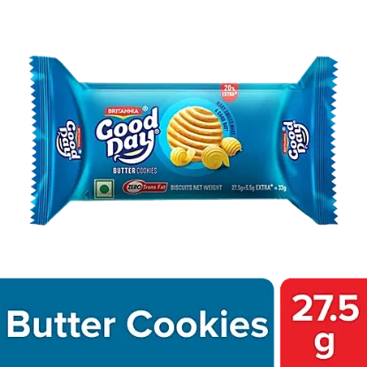 బ్రిటానియా గుడ్ డే బటర్ కుకీస్, 27.5 గ్రా యొక్క చిత్రం