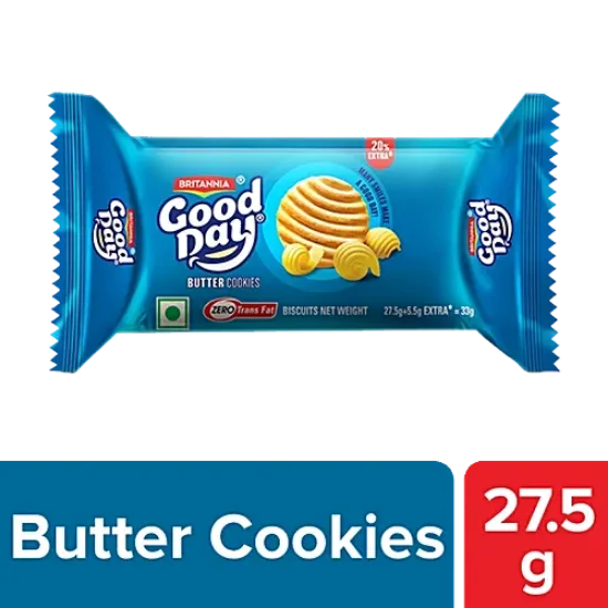 బ్రిటానియా గుడ్ డే బటర్ కుకీస్, 27.5 గ్రా యొక్క చిత్రం