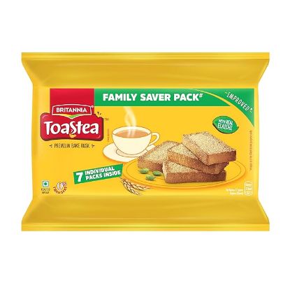 బ్రిటానియా రస్క్ టోస్టియా ప్రీమియం బేక్, 668గ్రా, బ్రౌన్ యొక్క చిత్రం