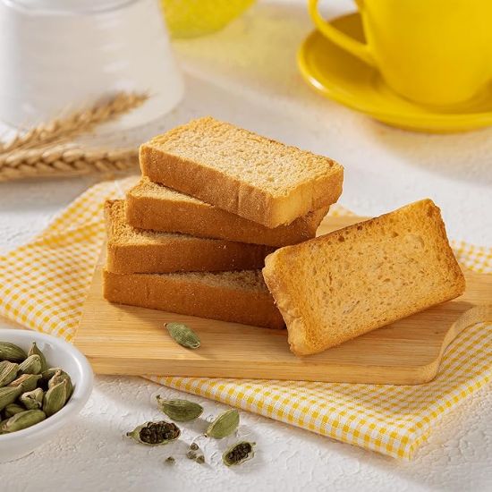 బ్రిటానియా రస్క్ టోస్టియా ప్రీమియం బేక్, 668గ్రా, బ్రౌన్ యొక్క చిత్రం