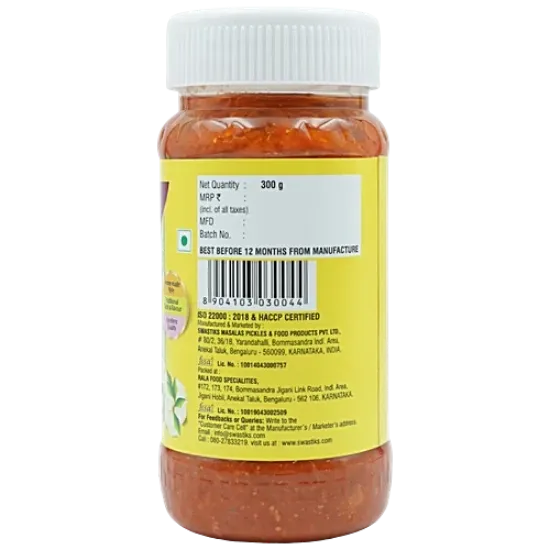 స్వస్తిక్స్ ఊరగాయ, మామిడి, 200 గ్రా యొక్క చిత్రం