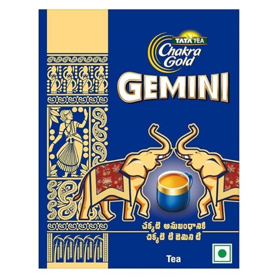 టాటా టీ చక్ర గోల్డ్ జెమిని 250 గ్రా, బ్లాక్ టీ, స్ట్రాంగ్ అస్సాం టీ, రిచ్ అరోమా, ప్రీమియం డస్ట్ టీ యొక్క చిత్రం