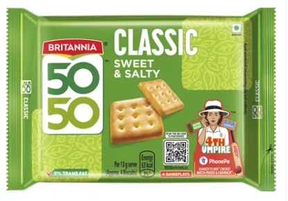 బ్రిటానియా 50-50 తీపి & ఉప్పగా ఉండే బిస్కెట్ యొక్క చిత్రం