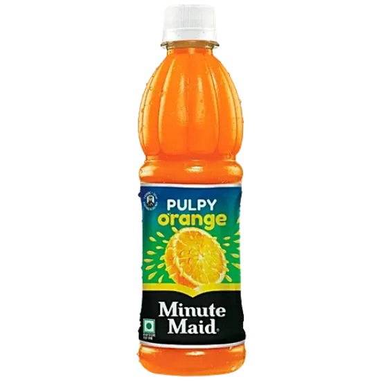 మినిట్ మెయిడ్ మినిట్ మెయిడ్ పల్పీ ఆరెంజ్ జ్యూస్ - రెడీ-టు-సర్వ్ ఫ్రూట్ డ్రింక్, 200మి.లీ. పిఇటి బాటిల్ యొక్క చిత్రం