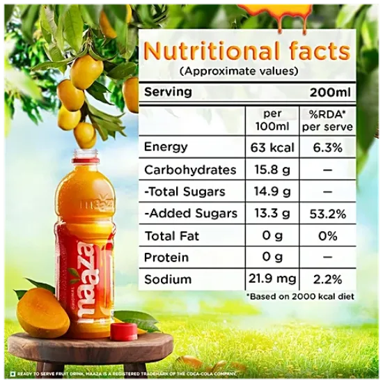 మాజా మ్యాంగో డ్రింక్ - ఒరిజినల్ ఫ్లేవర్, రిఫ్రెషింగ్, 1.లీ. పెట్ బాటిల్ యొక్క చిత్రం