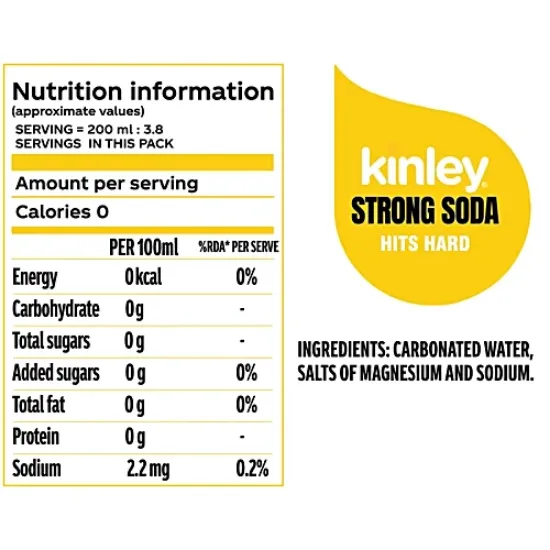కిన్లీ క్లబ్ సోడా, 750 మి.లీ. మల్టీప్యాక్ యొక్క చిత్రం