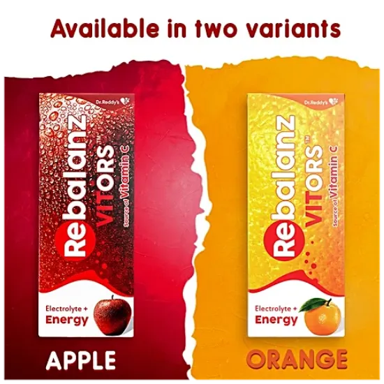 డాక్టర్ రెడ్డీస్ రెబాలన్జ్ విటర్స్ - ఎలక్ట్రోలైట్ & మినరల్-రిచ్ ORS డ్రింక్, శక్తిని అందిస్తుంది, హైడ్రేటెడ్ గా ఉంచుతుంది, ఆపిల్ ఫ్లేవర్, 200 మి.లీ. యొక్క చిత్రం