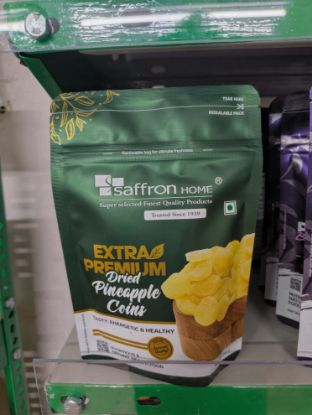 కుంకుమపువ్వు హోమ్ ఎక్స్‌ట్రా ప్రీమియం డ్రైడ్ పైన్ ఆపిల్ కాయిన్స్ -200 గ్రా యొక్క చిత్రం