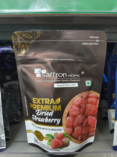 కుంకుమపువ్వు హోమ్ ఎక్స్‌ట్రా ప్రీమియం డ్రై స్ట్రాబెర్రీ -200గ్రా యొక్క చిత్రం