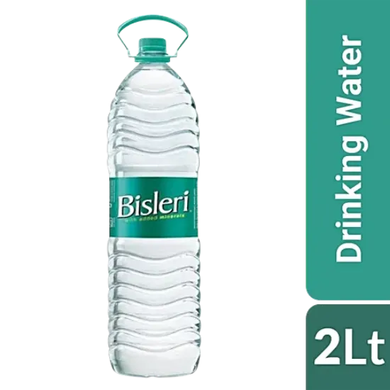 బిస్లరీ ప్యాకేజ్డ్ డ్రింకింగ్ వాటర్ - అదనపు ఖనిజాలతో, 2 లీ బాటిల్ యొక్క చిత్రం