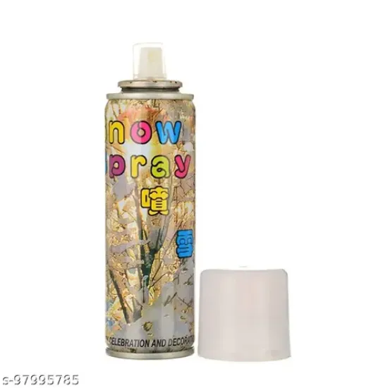 స్లోయీస్ క్రేజీ రిబ్బన్ స్ప్రే & స్నో స్ప్రై వైట్ స్నో న్యూ మల్టీ కలర్ బర్త్‌డే/యానివర్సరీ సెలబ్రేషన్ డెకరేటివ్ పార్టీ యొక్క చిత్రం