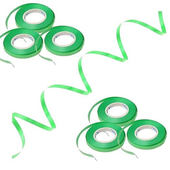 బెలూన్స్ పార్టీ డెకరేషన్ కోసం జియోజిక్ కర్లింగ్ రిబ్బన్లు 5 మీటర్ల బంగారం క్రింప్డ్ కర్లింగ్ రిబ్బన్ షైనీ బెలూన్ స్ట్రింగ్ రోల్ గిఫ్ట్ చుట్టే రిబ్బన్ -(గోల్డ్) యొక్క చిత్రం