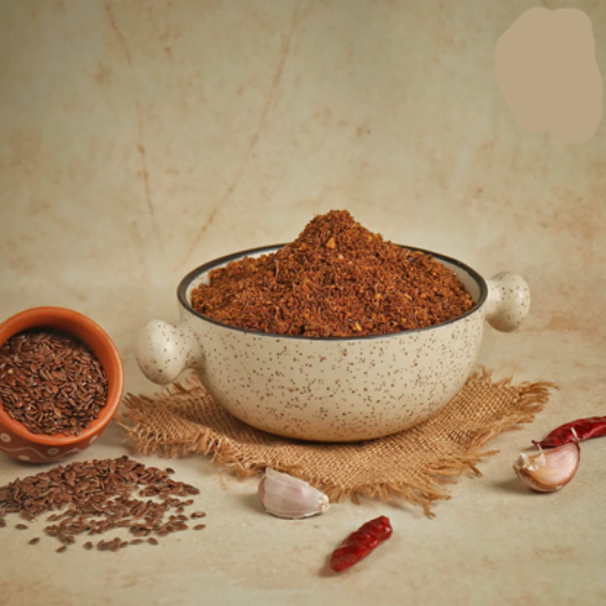 అవిసగింజల కారం పొడి - 130 గ్రాములు యొక్క చిత్రం