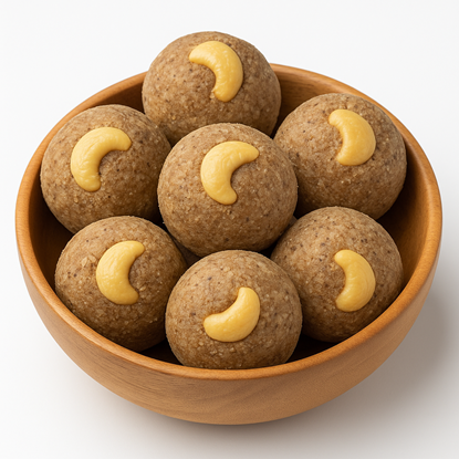 తాటి బెల్లం సామలు లడ్డు 200గ్రా - తాటి బెల్లం & జీడిపప్పులతో ఆరోగ్యకరమైన మిల్లెట్ స్వీట్ యొక్క చిత్రం