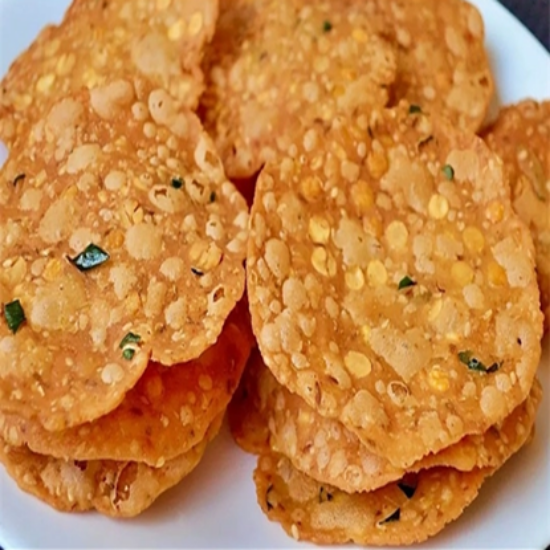 క్రిస్పీ & హెల్తీ జొన్న చెక్కలు - అసలైన ఇంట్లో తయారుచేసిన రుచితో మురుక్కు స్నాక్ (200gm) యొక్క చిత్రం