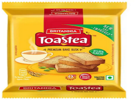 ఎలాచి, సూజీ & గోధుమల మంచితనంతో బ్రిటానియా టోస్టియా ప్రీమియం బేక్ రస్క్ యొక్క చిత్రం