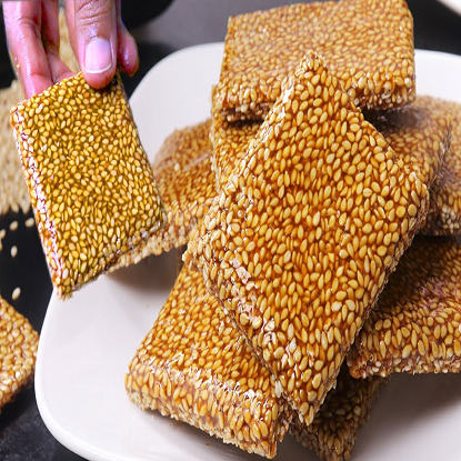 గుండ్రని నువ్వులు చిక్కీ-200గ్రా. యొక్క చిత్రం