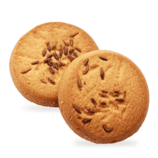 జీరా బిస్కట్ – క్రిస్పీ & రుచికరమైన జీలకర్ర కలిపిన రుచికరమైన బిస్కట్స్ (200గ్రామ్స్) ఇంట్లో తయారుచేసిన అసలైన రుచితో యొక్క చిత్రం