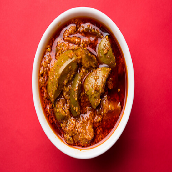 ప్రియా కట్ మ్యాంగో పికిల్ వెల్లుల్లి లేకుండా, 300 గ్రా - ప్రామాణిక తెలుగు శైలి ఆమ్ ఆచార్ | సాంప్రదాయ దక్షిణ భారత రుచి | ఇంట్లో తయారుచేసిన ఆంధ్రా పికిల్స్ | టాంగీ మరియు స్పైసీ | మామిడి ముక్కలు & మిశ్రమ సుగంధ ద్రవ్యాలతో | గాజు కూజా యొక్క చిత్రం