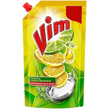 విమ్ లెమన్ డిష్ వాష్ లిక్విడ్ జెల్, 130 మి.లీ. పౌచ్ యొక్క చిత్రం