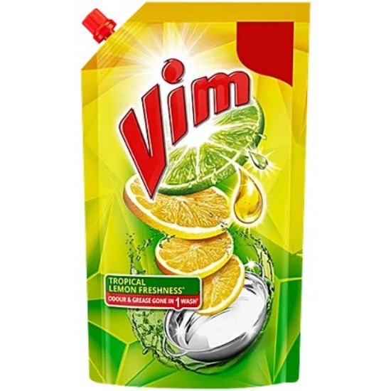 విమ్ లెమన్ డిష్ వాష్ లిక్విడ్ జెల్, 130 మి.లీ. పౌచ్ యొక్క చిత్రం