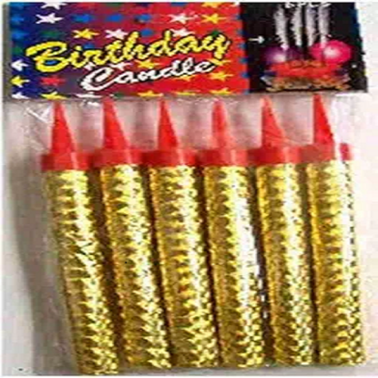 పుట్టినరోజు శుభాకాంక్షలు & వార్షికోత్సవ శుభాకాంక్షలు స్పార్కిల్ కాక్ క్యాండిల్ ప్యాక్ ఆఫ్  (1 ముక్క) యొక్క చిత్రం