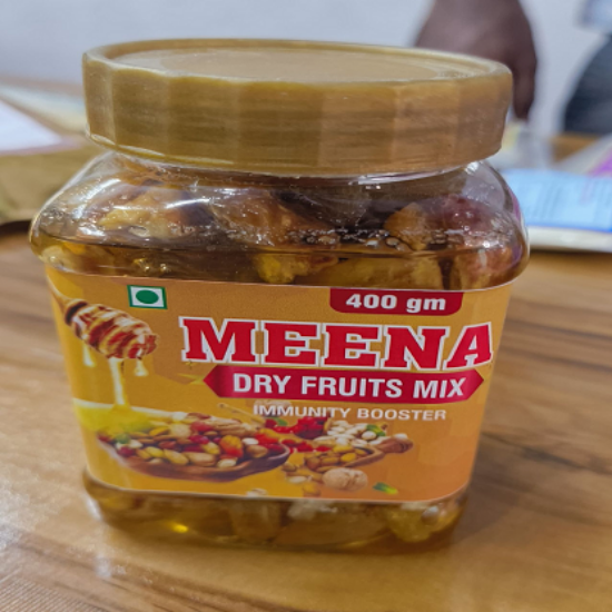 మీనా డ్రై ఫ్యూట్స్ మిక్స్ ఇమ్యూనిటీ బూస్టర్-నెట్ wg-400gm యొక్క చిత్రం