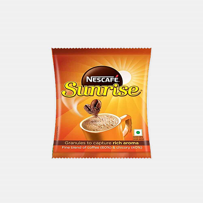 నెస్కాఫ్ సన్‌రైజ్ ఇన్‌స్టంట్ కాఫీ, షికోరీ మిక్స్, రిచ్ ఇన్ అరోమా & ఫ్లేవర్, 10 గ్రా పౌచ్ యొక్క చిత్రం