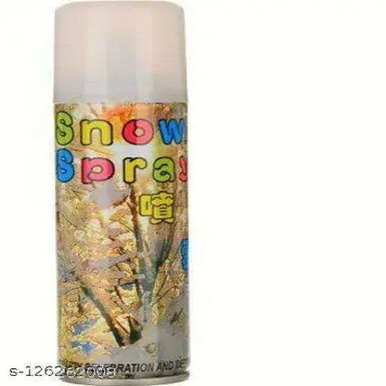 వైట్ స్నో బర్త్‌డే/యానివర్సరీ సెలబ్రేషన్ డెకరేటివ్ పార్టీ స్ప్రే యొక్క చిత్రం