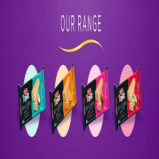 బ్రిటానియా ట్రీట్‌ రిచ్‌ క్రీమ్‌ చాకో ఫ్లేవర్డ్‌ వెఫర్స్‌ – 50గ్రా యొక్క చిత్రం