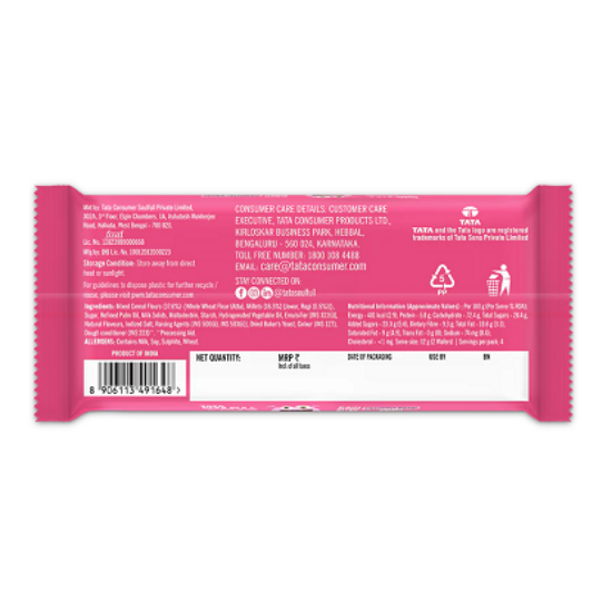 బ్రిటానియా ట్రీట్ క్రీమ్ స్ట్రాబెర్రీ పొరలు 55 గ్రా యొక్క చిత్రం