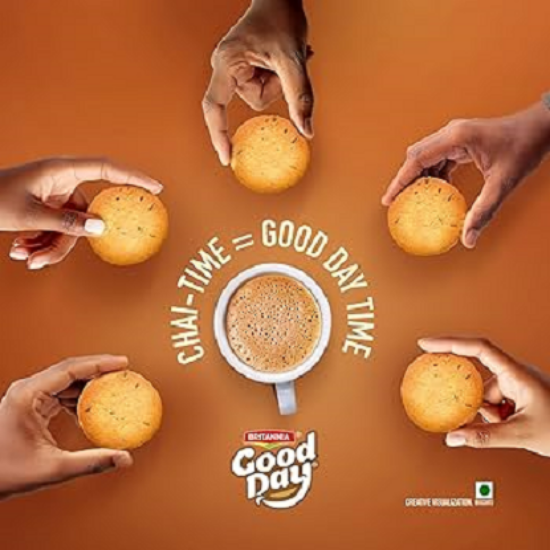 బ్రిటానియా గుడ్ డే విత్ జీరా (దీన్ని మంచి రోజుగా మార్చుకోండి) 450 గ్రా. యొక్క చిత్రం