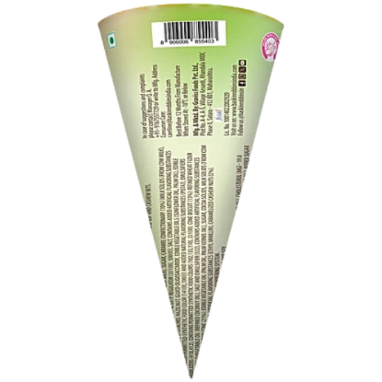 బాస్కిన్ రాబిన్స్ పిస్తా & కారామెల్ కోన్ ఐస్ క్రీమ్, 50 మి.లీ యొక్క చిత్రం