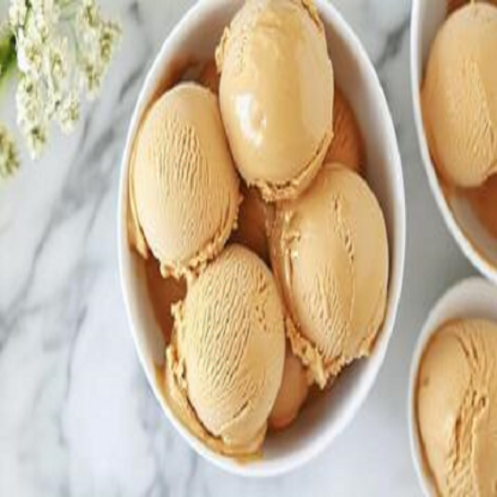 కారామెల్ అలల ఐస్ క్రీం యొక్క చిత్రం