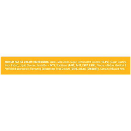 దోడ్లా బటర్‌స్కాచ్ ఐస్ క్రీం ఫ్యామిలీ ప్యాక్, 700 మి.లీ. యొక్క చిత్రం