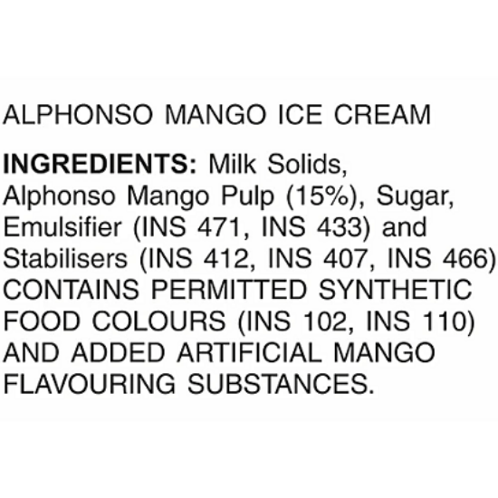అల్ఫోన్సో మ్యాంగో ఐస్ క్రీమ్, 700 మి.లీ యొక్క చిత్రం