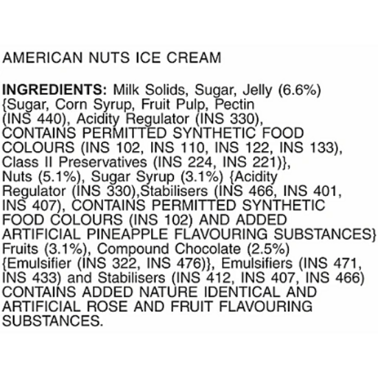 కారామెల్ నట్స్ ఐస్ క్రీమ్ ఫ్యామిలీ ప్యాక్ 700ml యొక్క చిత్రం